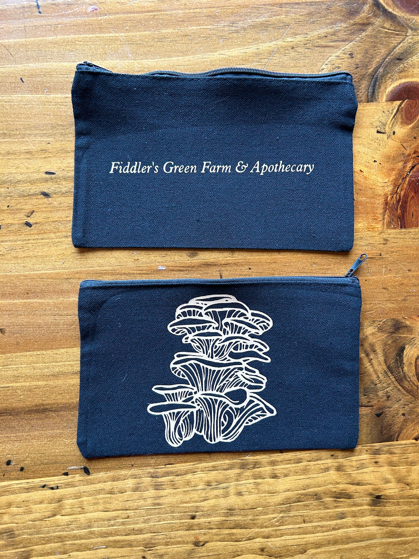 Oyster Mushroom Zipper Pouch