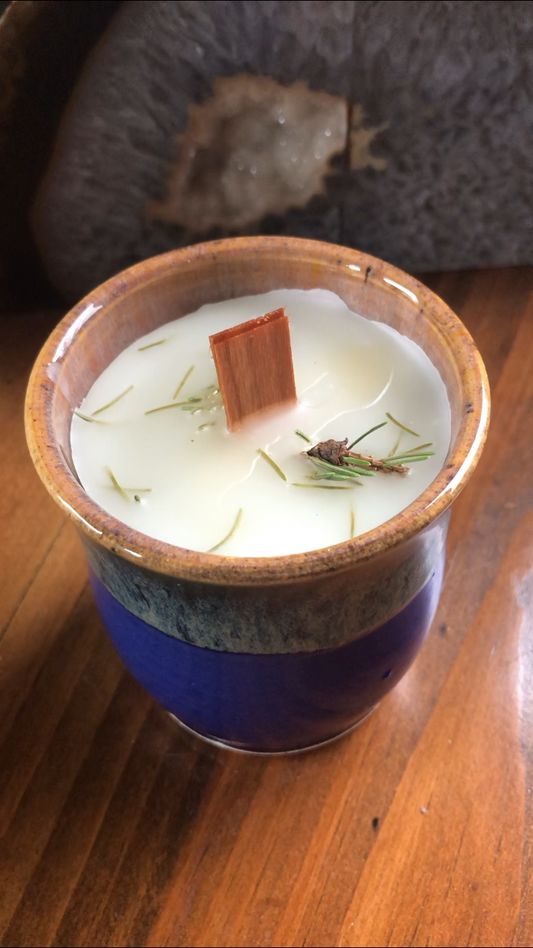 White Pine Pottery Candle
